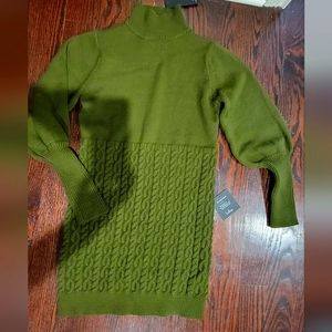 Sweater dress olive green S